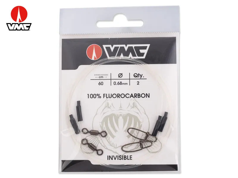 2x Fluorcarbon Hechtvorfach - 40 cm (0,81 mm) by VMC - Exklusiv von VMC - Nur €6.69! Neu bei BigBaitBrothers