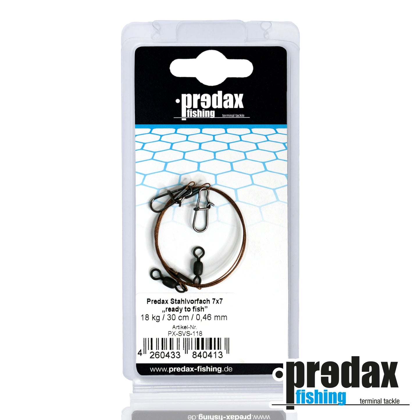 Stahlvorfach Predax 7x7 "ready to fish" 30cm - 2 Vorfächer - Exklusiv von Predax - Nur €4.99! Neu bei BigBaitBrothers