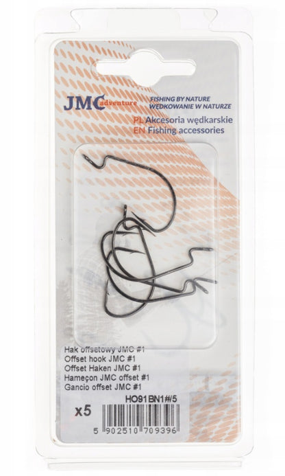 Offset Haken von JMC - 5 Stk. pro Packung - Exklusiv  von JMC - Nur €2.25! Neu bei BigBaitBrothers