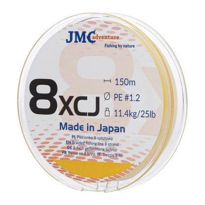 8XCJ Yellow - 8fach geflochtene Schnur von JMC - Made in Japan - 150 m - Exklusiv  von JMC - Nur €27.37! Neu bei BigBaitBrothers