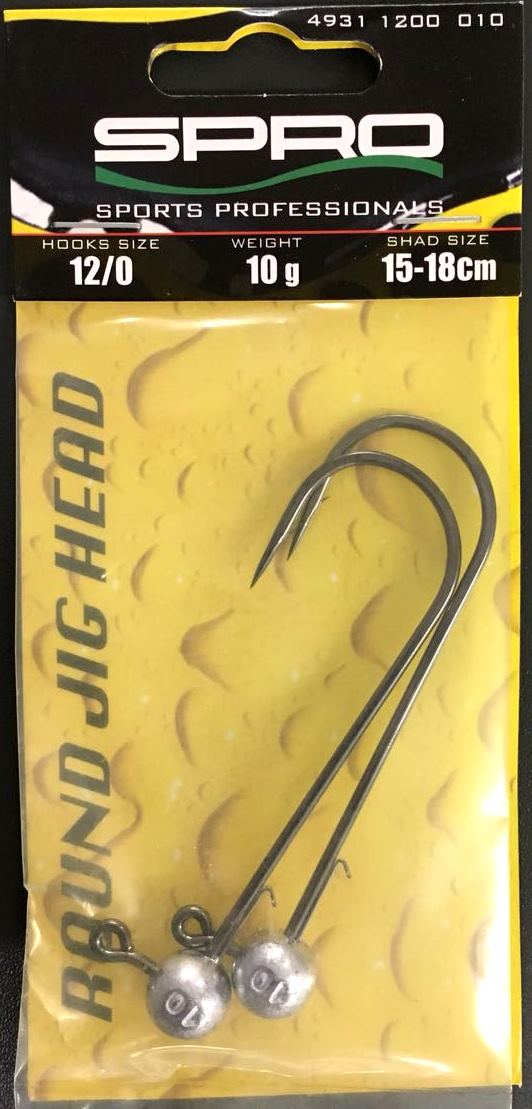 12/0 Round HD JIGHEAD 90 von SPRO - 2 Stück pro Packung - Exklusiv  von SPRO - Nur €4.39! Neu bei BigBaitBrothers