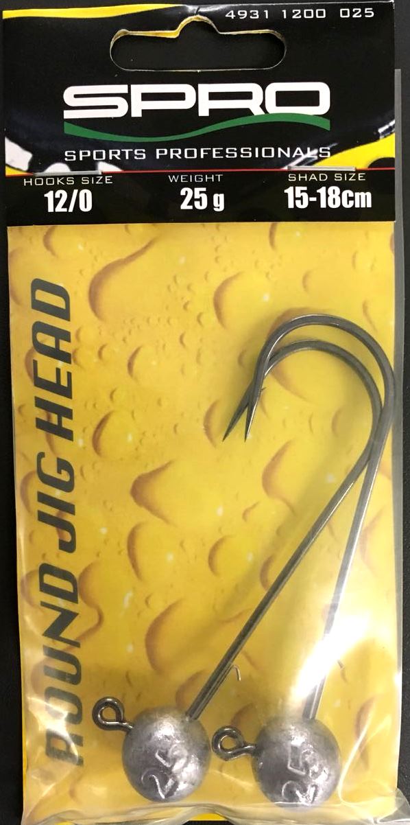 12/0 Round HD JIGHEAD 90 von SPRO - 2 Stück pro Packung - Exklusiv  von SPRO - Nur €4.39! Neu bei BigBaitBrothers