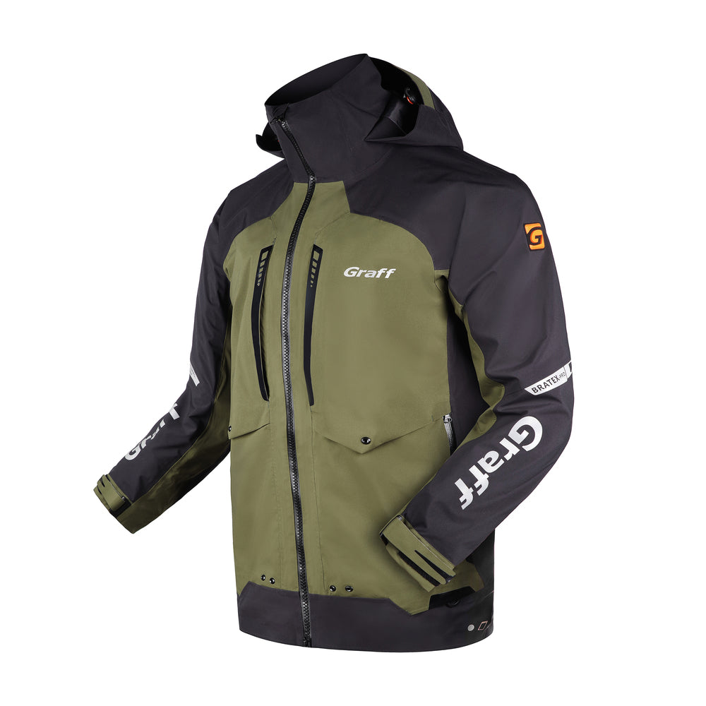 Rainproof Jacket 631-B-7 Edition 2.0 - Exklusiv V-Neck Herrenshirt von Graff - Nur €245! Neu bei BigBaitBrothers