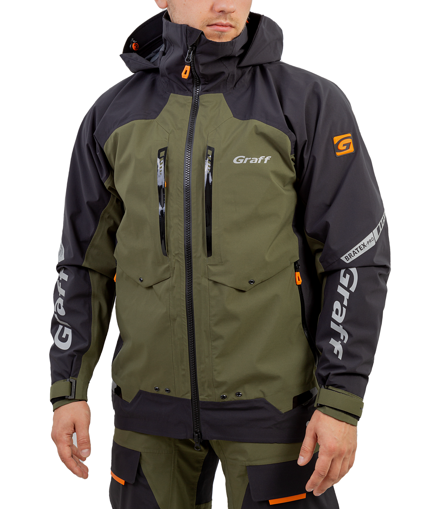 Rainproof Jacket 631-B-7 Edition 2.0 - Exklusiv V-Neck Herrenshirt von Graff - Nur €245! Neu bei BigBaitBrothers