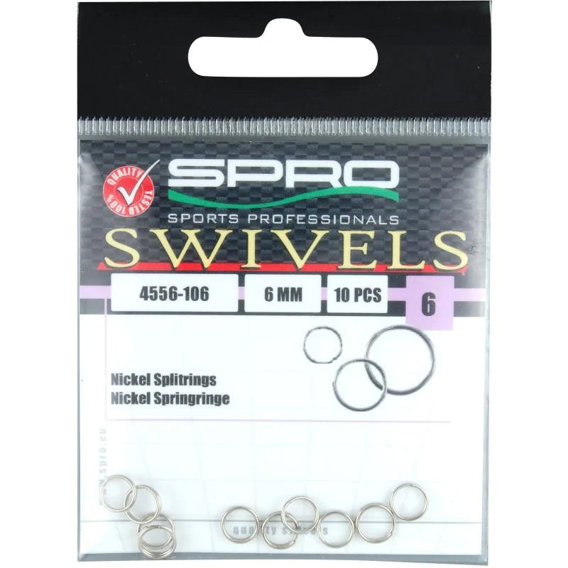 Swivels Nickel Splitring von SPRO | 10 Stk. - Exklusiv  von SPRO - Nur €1.47! Neu bei BigBaitBrothers