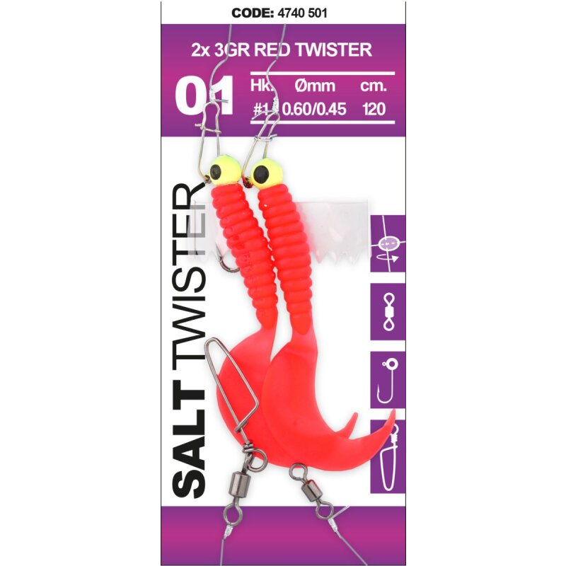 Salt Twister 01 Red von SPRO - Exklusiv  von SPRO - Nur €3.07! Neu bei BigBaitBrothers