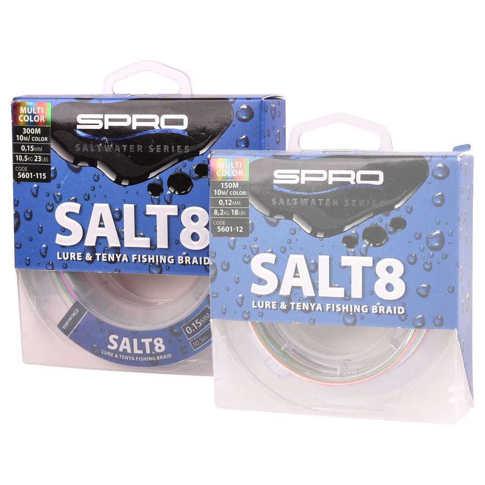 Spro Salt8 Braid Multicolor 300m  / 15,9 kg Tragkraft - Exklusiv  von SPRO - Nur €39.99! Neu bei BigBaitBrothers