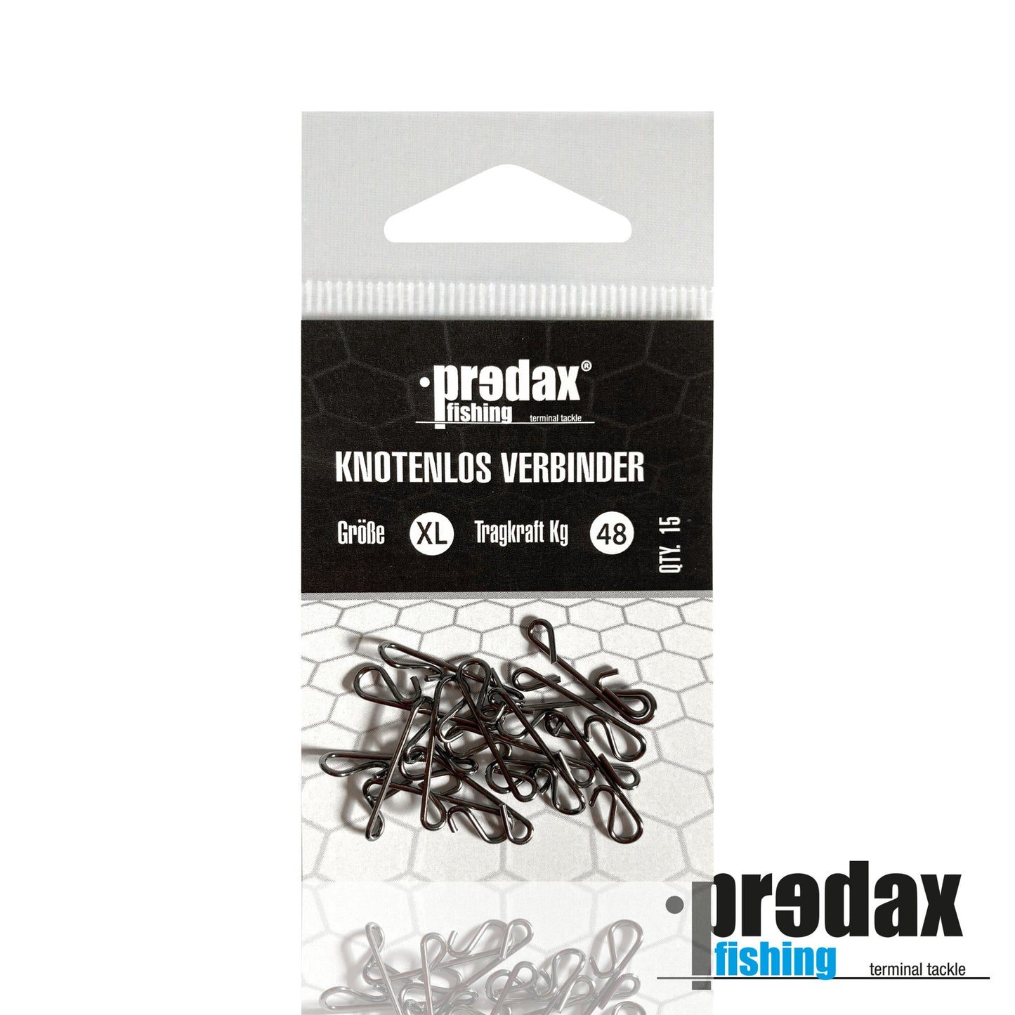 Knotenlosverbinder von Predax schwarz nickelfarben - 15 Knotenlosverbinder - Exklusiv  von Predax - Nur €2.69! Neu bei BigBaitBrothers