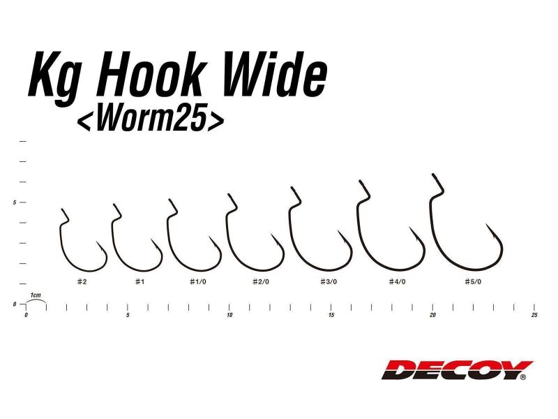 Kg Hook Wide Worm25 von DECOY - Exklusiv  von DECOY - Nur €3.99! Neu bei BigBaitBrothers